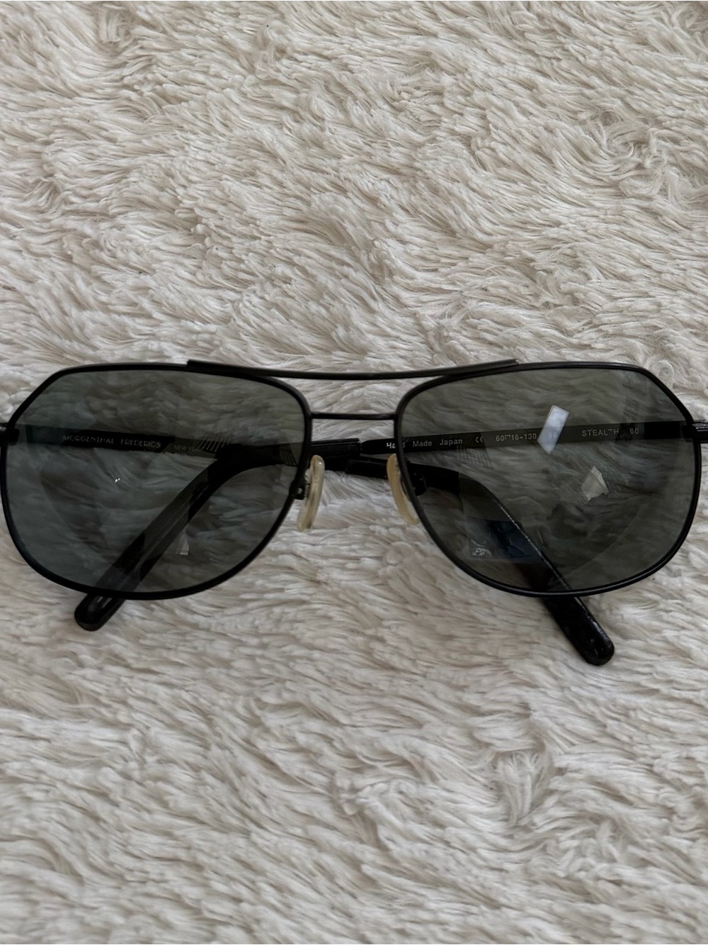 Morgenthal Frederics Stealth 60 Aviator Titanium Sunglasses